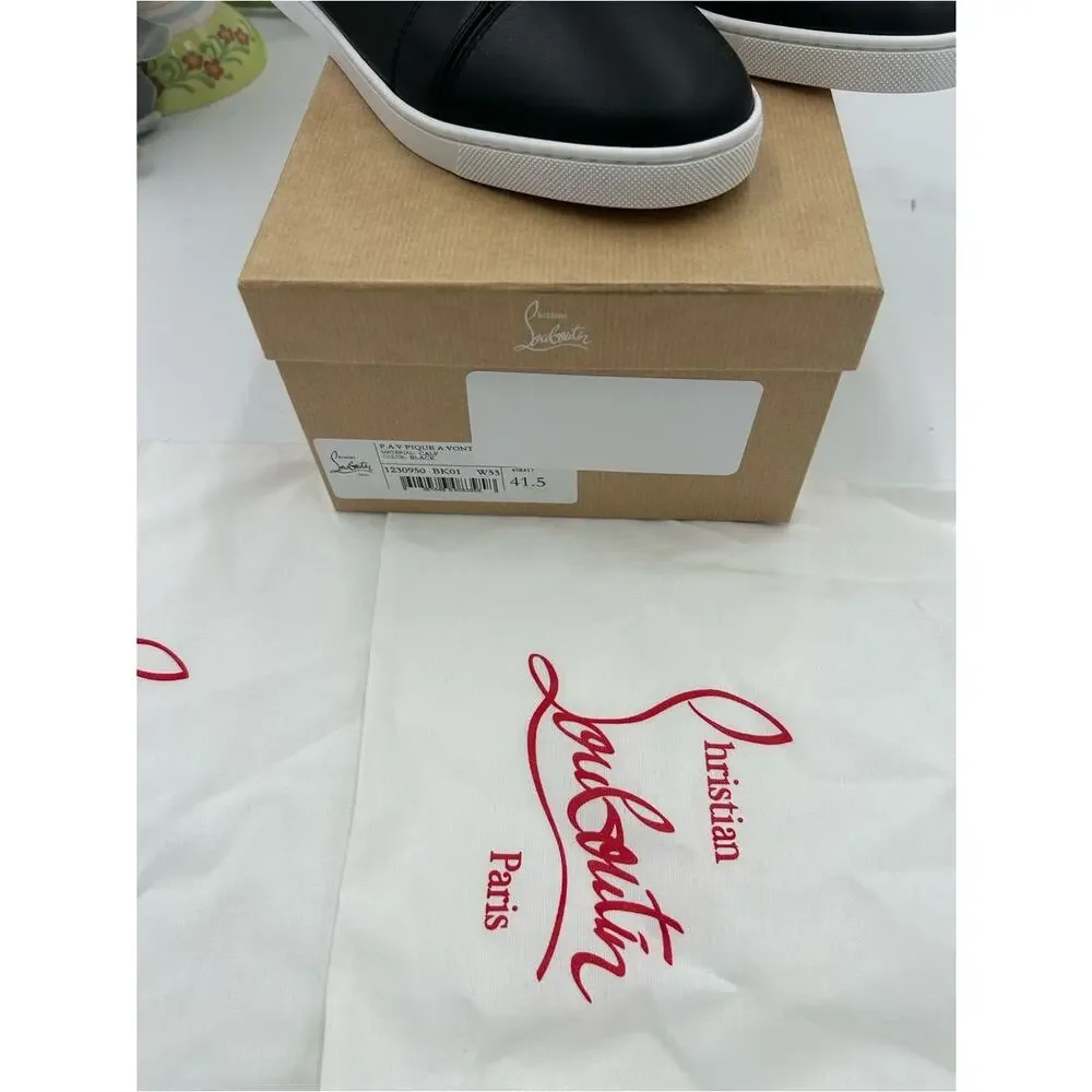 Men's Christian Louboutin F. A. V. Fique slip on sneakers size 41.5 made Italy